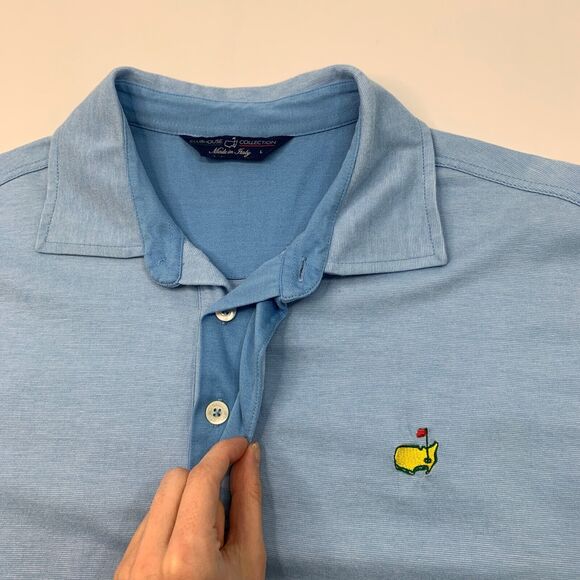 Clubhouse Collection Polo Shirt Mens L Large Masters Augusta Golf Made Italy - Picture 7 of 12
